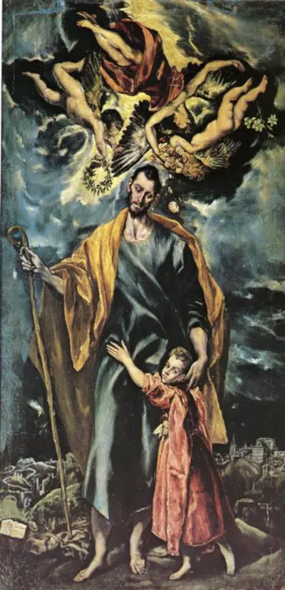 Saint Joseph and the Christ Child El Greco